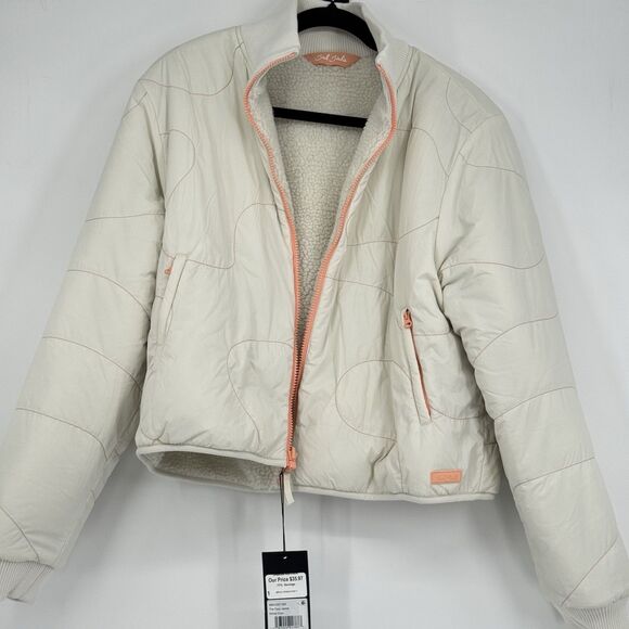 Bad Birdie Women’s The Cozy Jacket - White Onyx Size Large Nwt - Picture 8 of 10